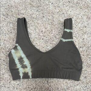 Electric & Rose Olive Tie-Dye Sports Bra